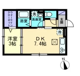クラージュ A【2階】の間取り