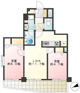 ライオンズプラザ赤羽西【5階】の間取り