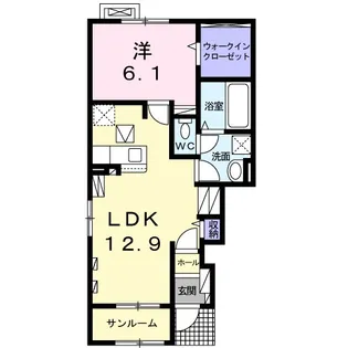 ステラハウス【1階】の間取り