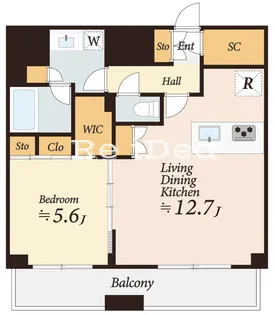 ザ・パークハビオ荏原中延プレイス【14階】の間取り