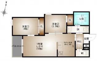 Regalest-F 井口1【2階】の間取り