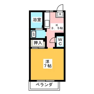 グランデール永田【2階】の間取り