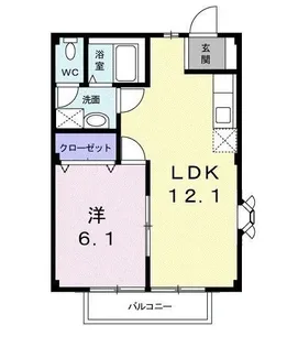 ボヌール・みき【2階】の間取り