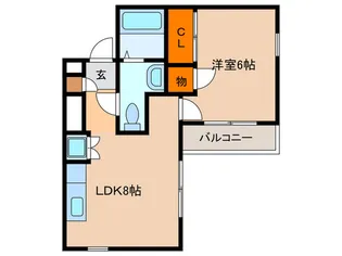 エスペランサ新守山【1階】の間取り