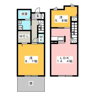 タウンコート北浦 B棟の間取り