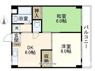 サンコート上大岡【2階】の間取り