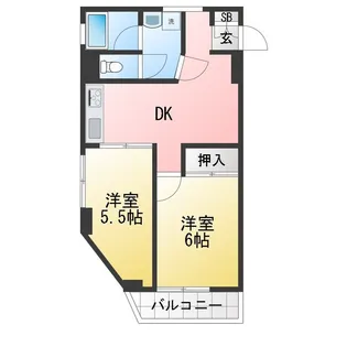 第1荻島ユニティ【4階】の間取り