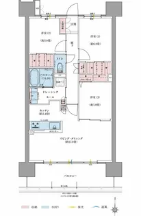 サーパス松江駅グランフォート【2階】の間取り