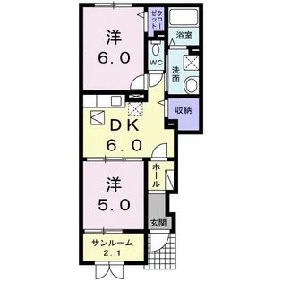 レジーナ・プリマヴェーラ【1階】の間取り