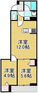 セレスティア六町IV【2階】の間取り