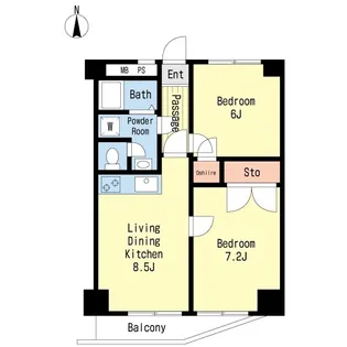 サニーハイム門前仲町【3階】の間取り