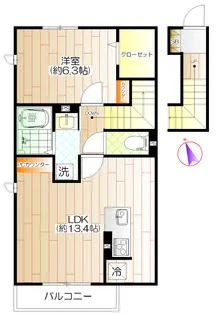 Beverly Heights(ビバリーハイツ)【2階】の間取り