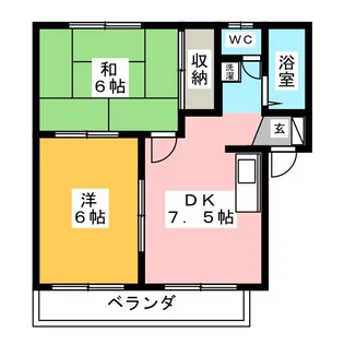 サニーライフアイ【1階】の間取り