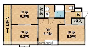 ウィンディホクエンII【2階】の間取り
