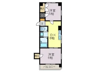 ヴェルディ西明石【2階】の間取り