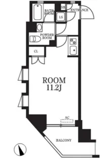 ヴァルトパーク南大井【6階】の間取り