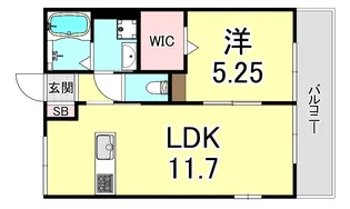 ビクトリー西舞子【1階】の間取り