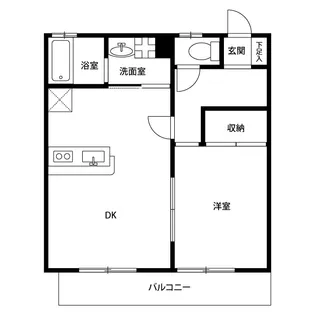アムール Lively常磐【1階】の間取り