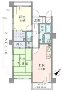 ベルメゾン瑞江【4階】の間取り