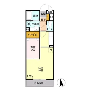 リアン【2階】の間取り
