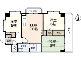 エイトバレー鈴が台【9階】の間取り