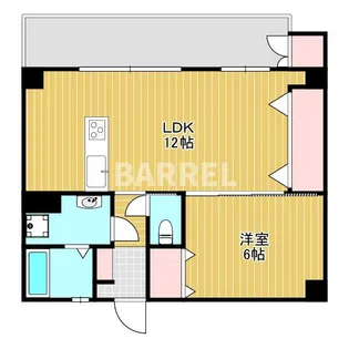 淀川ビル【4階】の間取り
