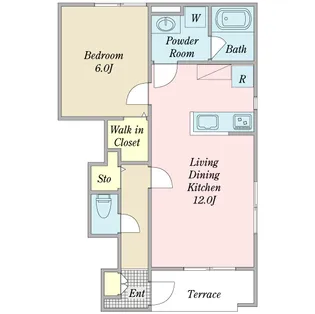 ジュネスCO-ZII【1階】の間取り