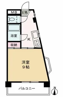 足立ビル【1階】の間取り