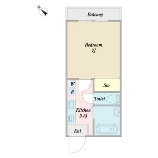 7thビル【1階】の間取り
