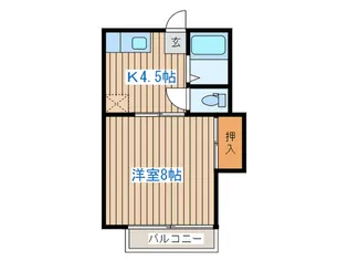弓の町ハイツA棟【1階】の間取り