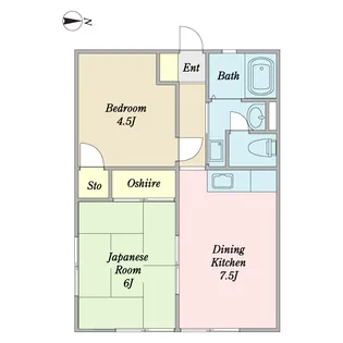 メゾン文俊【1階】の間取り