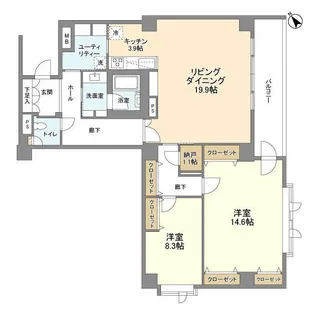 ステラメゾン碑文谷【3階】の間取り