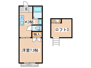 スカイライト大野IV【2階】の間取り
