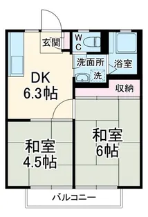 サニーハイツ【2階】の間取り
