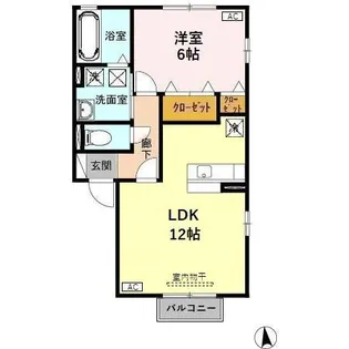プロヴァンス高尾台【1階】の間取り