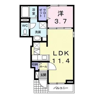 グランドール【1階】の間取り