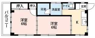 南台ハイム【3階】の間取り