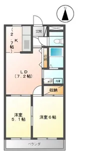 ベル・グラース【2階】の間取り