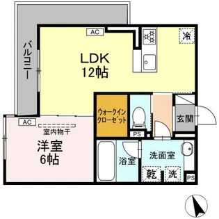 グラン ミリュウ【3階】の間取り