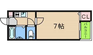 ブルーメイトB【4階】の間取り