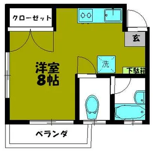 菅長コーポ【2階】の間取り