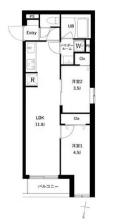 プレセダン千駄木【3階】の間取り