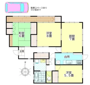 いちょう並木マンション【1階】の間取り