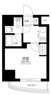 コンシェリア芝公園D’s【6階】の間取り