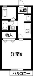 シャルム平井【1階】の間取り