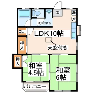 ホークス坂田【3階】の間取り