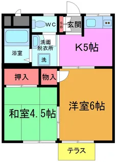 シャルムA【1階】の間取り