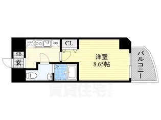 大阪 PRESTIGE ACCOMMODATION【3階】の間取り