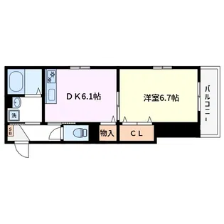 メゾンシンシア【1階】の間取り