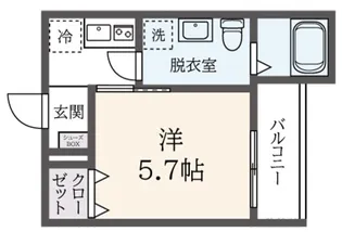 フルーヴテラス【1階】の間取り